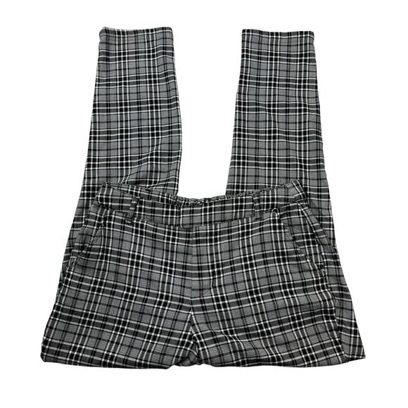 Hot Topic Womens Size Large L Black and White Plaid High Rise Pants 30"W x 28"I - Picture 14 of 16